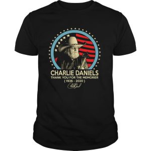 Charlie Daniels 1936 2020 Thank You For The Memories Signature shirt