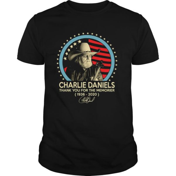 Charlie Daniels 1936 2020 Thank You For The Memories Signature shirt