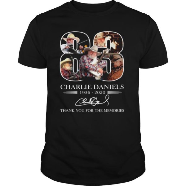 Charlie Daniels 83 1936 2020 Signature Thank You For The Memories shirt