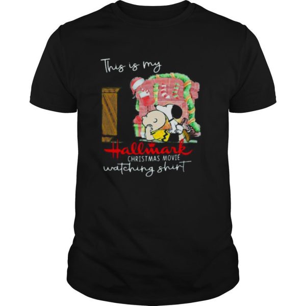 Charlie brown and snoopy this my hallmark christmas movie watching shirt