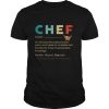 Chef An Individual Who Does Precisicon Guss Work Besed On Unreliable Data Provided By Those Of Questionable Knowledge shirt