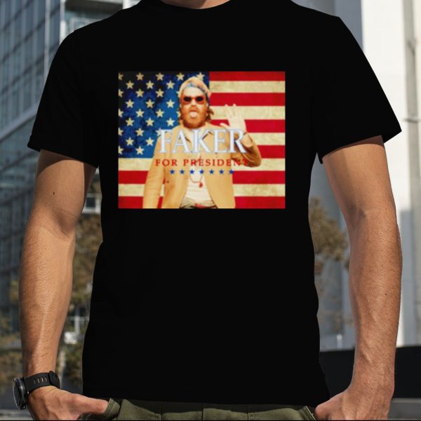 Chet Faker for president USA flag shirt