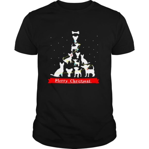 Chihuahua Merry Christmas Tree shirt