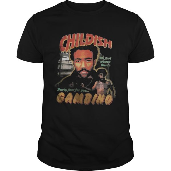 Childish Gambino Party Just For Pets shirt