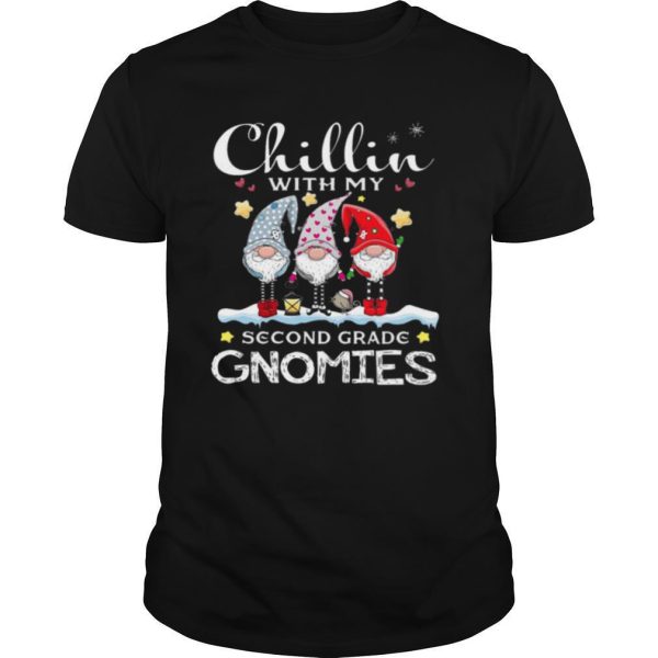 Chillin With My Kindergarten Gnomies Teacher Christmas shirt