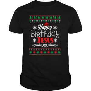 Christian Christmas HAPPY BIRTHDAY JESUS shirt