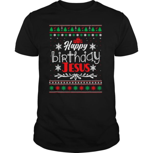 Christian Christmas HAPPY BIRTHDAY JESUS shirt