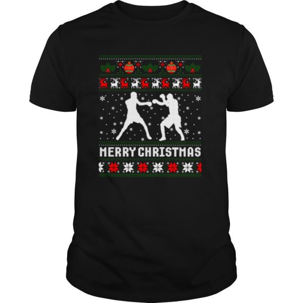 Christmas 2020 Boxing Player Santa Tree Xmas Costume shirt