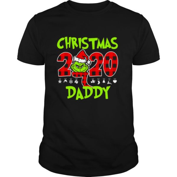 Christmas 2020 Daddy Grinch Hat Santa Claus Merry Xmas shirt