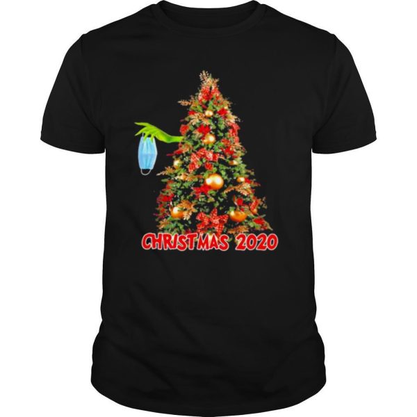 Christmas 2020 Grinch Mask Christmastree Xmas shirt