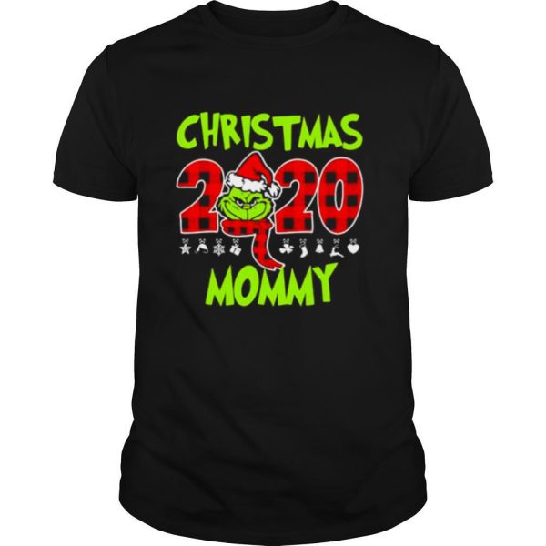 Christmas 2020 Mommy Grinch Hat Santa Claus Merry Xmas shirt