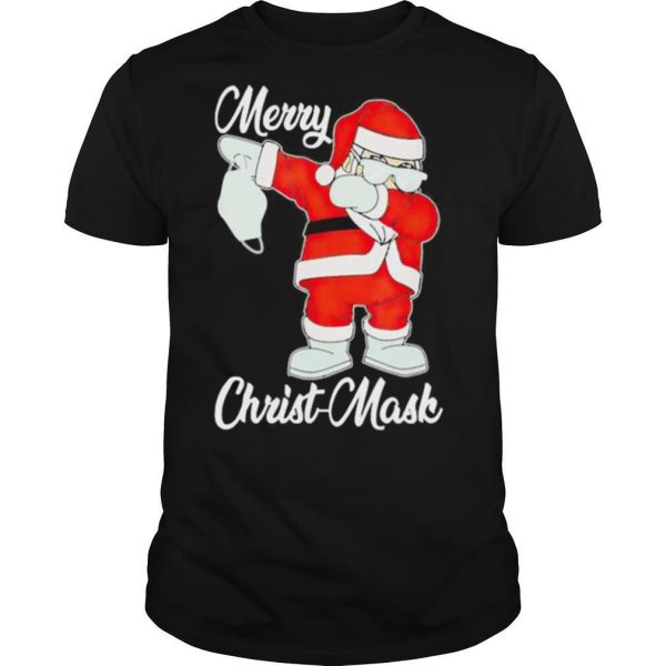 Christmas 2020 Santa Dabbing Holding Mask shirt