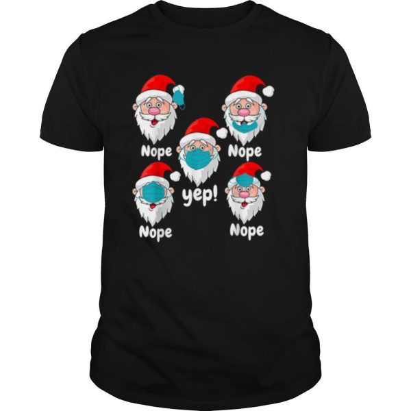 Christmas 2020 Santa Wearing Mask Wrong shirt