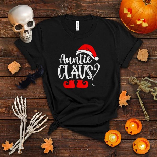 Christmas Auntie Claus Family Christmas Santa Pajamas Xmas T Shirt