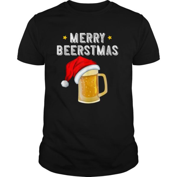 Christmas Beer Merry Beerstmas Drinking Team Squad Ale Party shirt