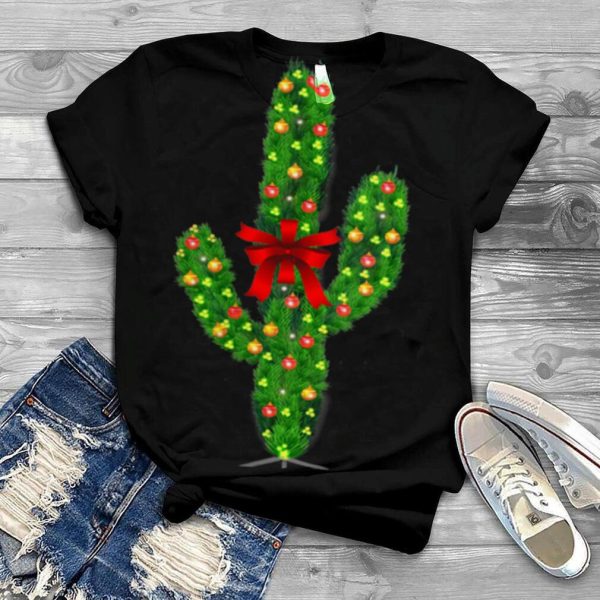 Christmas Cactus Vintage Matching Pajamas Shirt