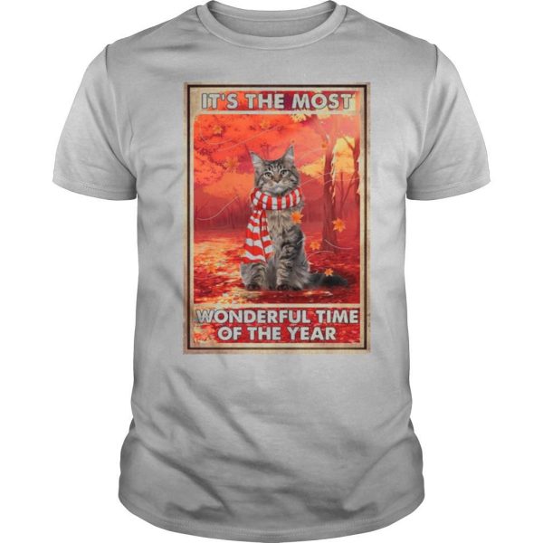 Christmas Cat It’s The Most Wonderful Time Of The Year shirt