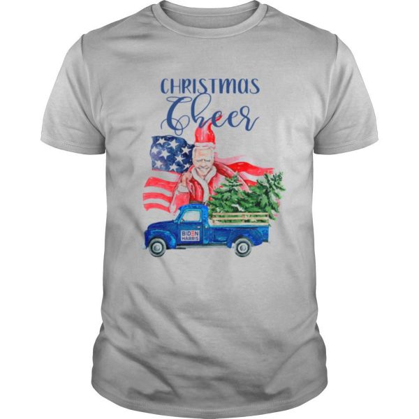 Christmas Cheer Joe Biden Santa Claus Flag U.S shirt