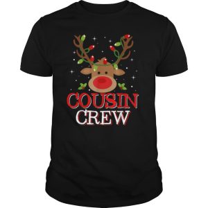 Christmas Cousin Crew Reindeer Matching Pajama shirt