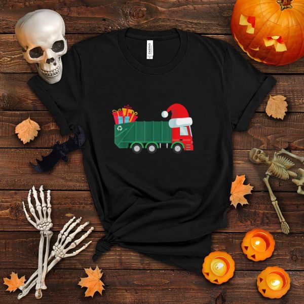 Christmas Garbage Truck Shirt For Boys Kids Toddlers Gift T Shirt