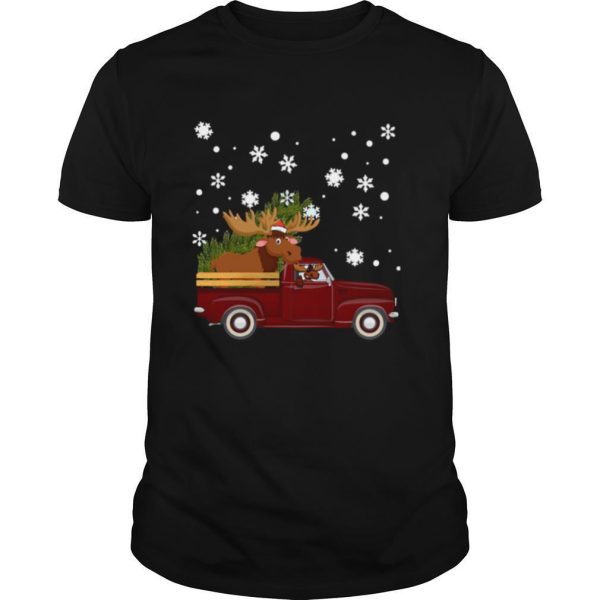 Christmas Moose Car shirt