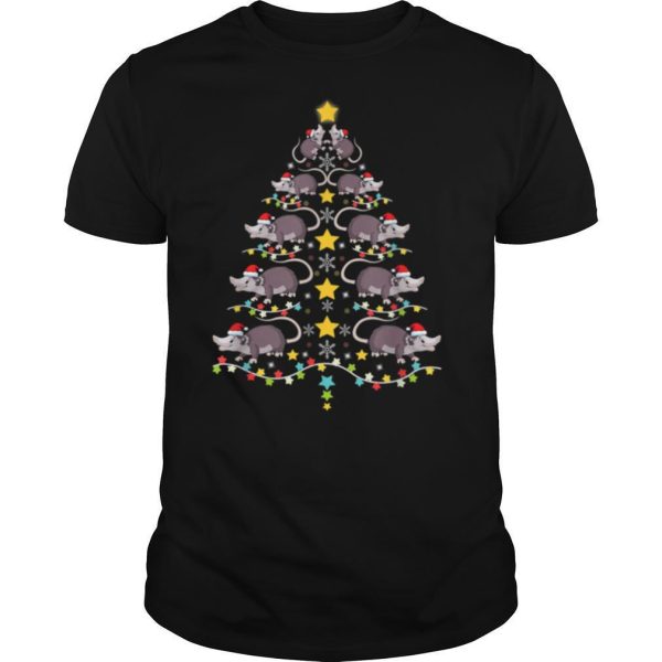 Christmas Opossums Tree Christmas Tree Lights shirt