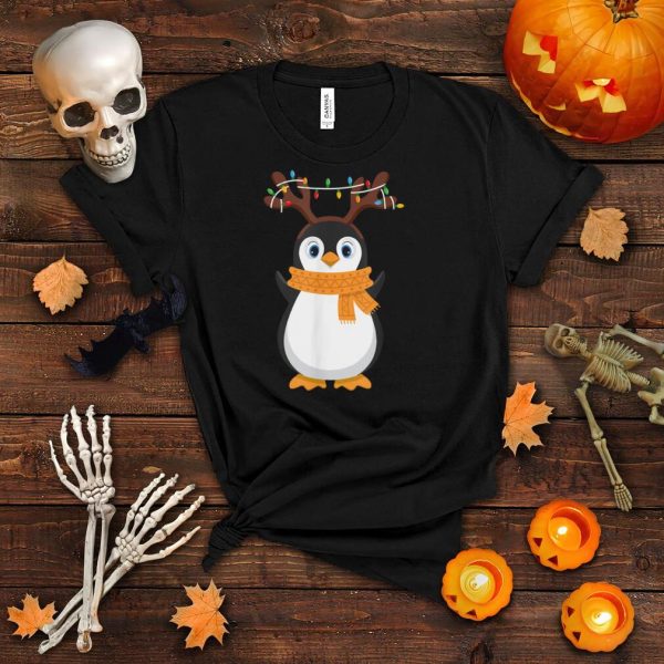 Christmas Penguin T Shirt Reindeer Holiday Pajama 2020 Cute T Shirt