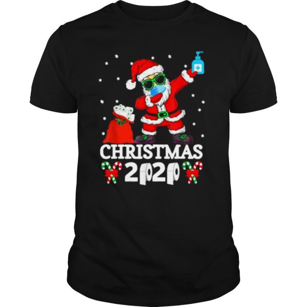 Christmas Quarantine 2020 Pajamas Xmas Dabbing shirt