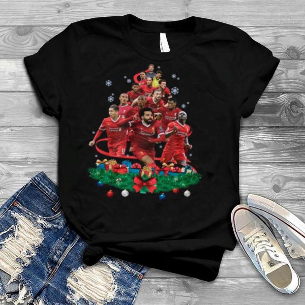 Christmas Tree With Liverpool Team Football Players shirt