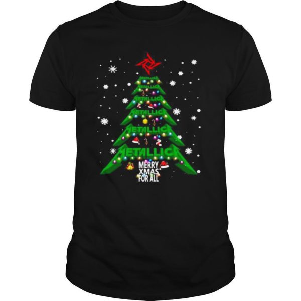 Christmas tree metallica me xmas for all shirt