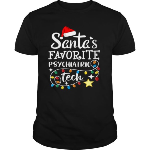 Christmastal Health Santas Favorite Psychiatric Tech shirt