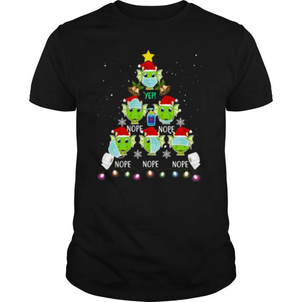 Christmastree 2020 Dragon Wearing Mask Toilet Paper Nope shirt