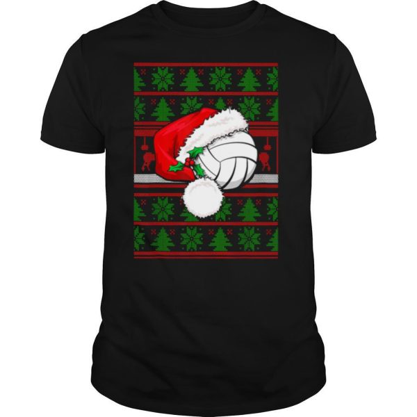 Claus Hat Volleyball Christmas Tee Gift shirt