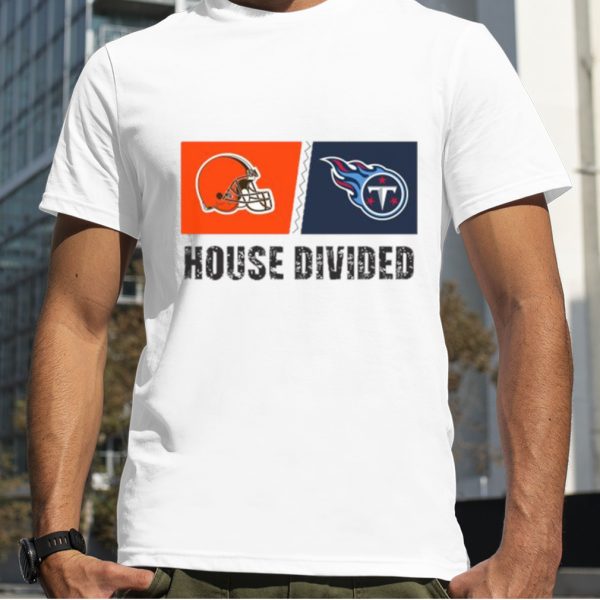 Cleveland Browns vs Tennessee Titans House Divided Shirt