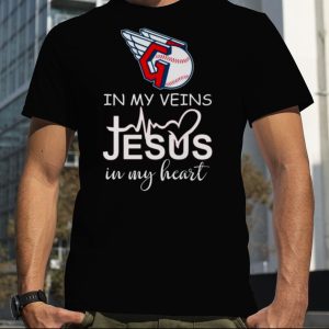 Cleveland Guardians Logo 2023 In My Veins Jesus In My Heart shirt