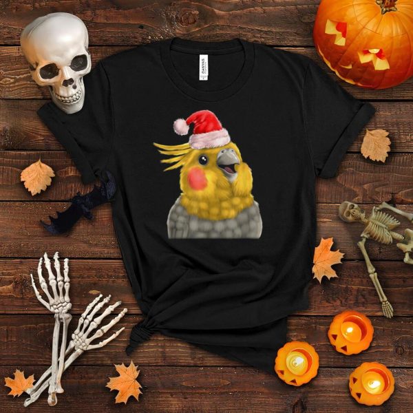 Cockatiel Parrot Santa Christmas Holiday Bird XMas shirt