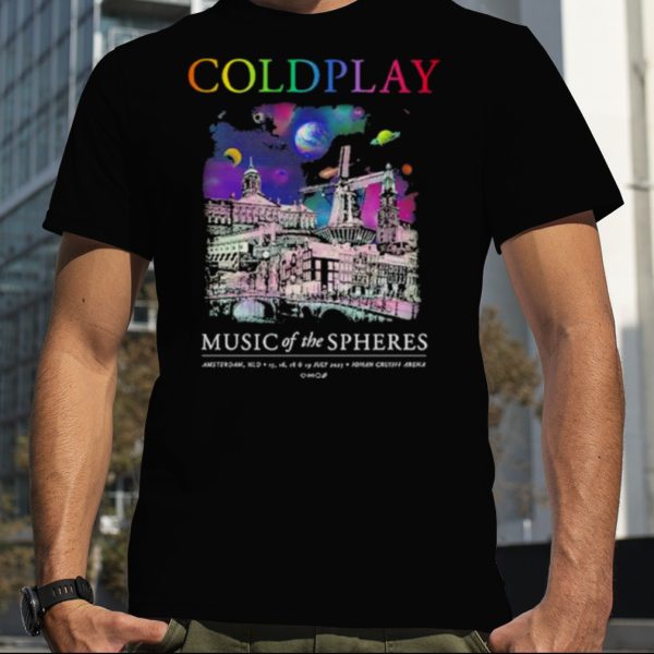 Coldplay Coimbra Amsterdam July 2023 Music Of The Spheres Tour Shirt