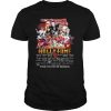 College football Hall of Fame signatures team thank you for the memories shirt