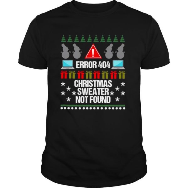 Computer Error 404 Ugly Christmas shirt