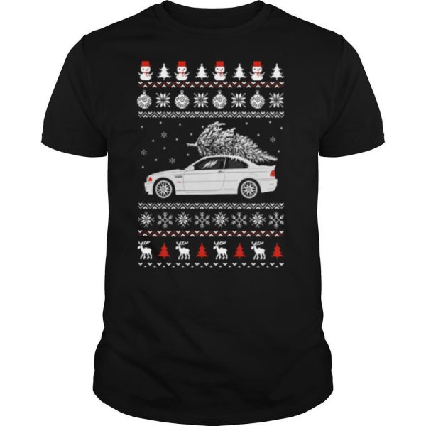 Convertible BMW M3 Ugly Merry Christmas Tree shirt