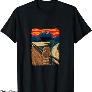 Cookie Monster T-Shirt Cookie Muncher The Scream Munch