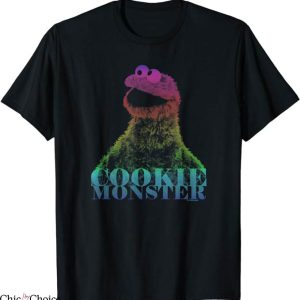 Cookie Monster T-Shirt Monster Halftone T-Shirt Trending