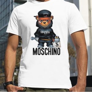 Cool Baseball Moschino Bear T Shirt