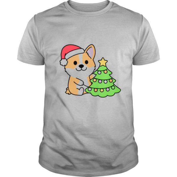 Corgi and Christmas Tree shirt