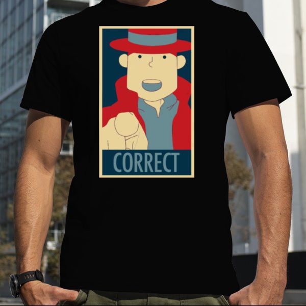 Correct The Pointing Finger Professor Layton shirt