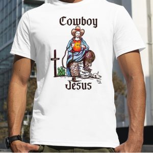 Cowboy Jesus SVG Funny Christian Western Cowboy Shirt