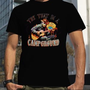 Cowboys Jason Voorhees Try That In A Campground Western Halloween 2023 Shirt