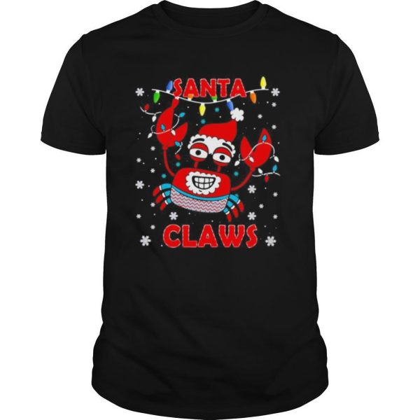 Crab Santa Claws ugly Christmas shirt