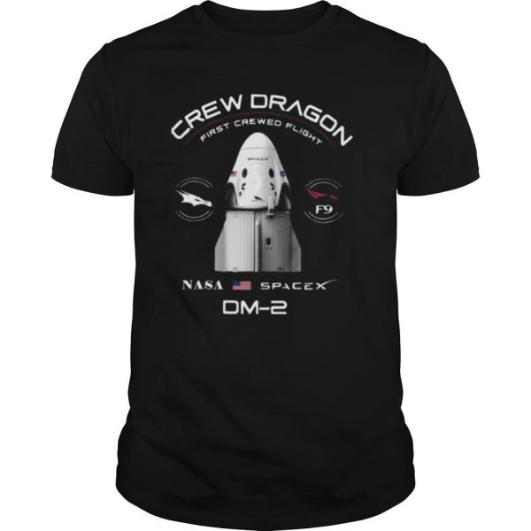 Crew Dragon First Crewed Flight Nasa Spacex Dm 2 shirt