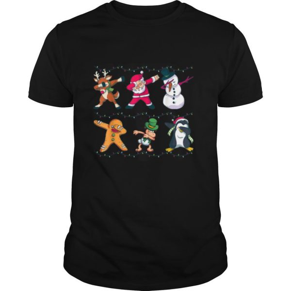 Dabbing Santa Elf Friends Dab Christmas boys Xmas shirt